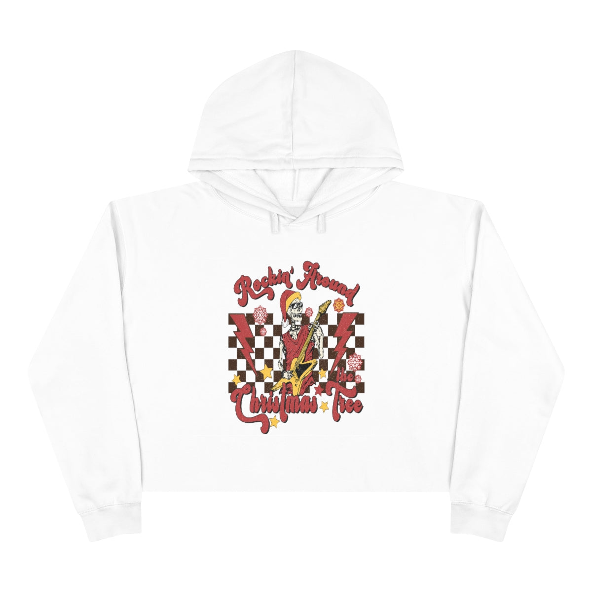 Christmas Retro Crop Hoodie