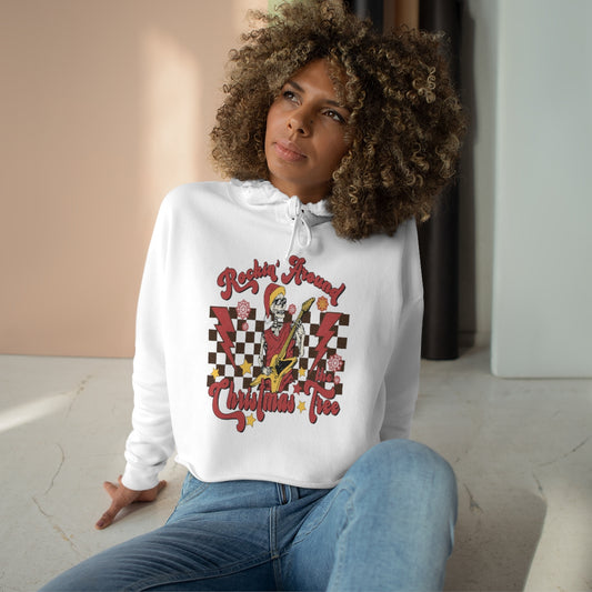 Christmas Retro Crop Hoodie